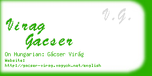 virag gacser business card